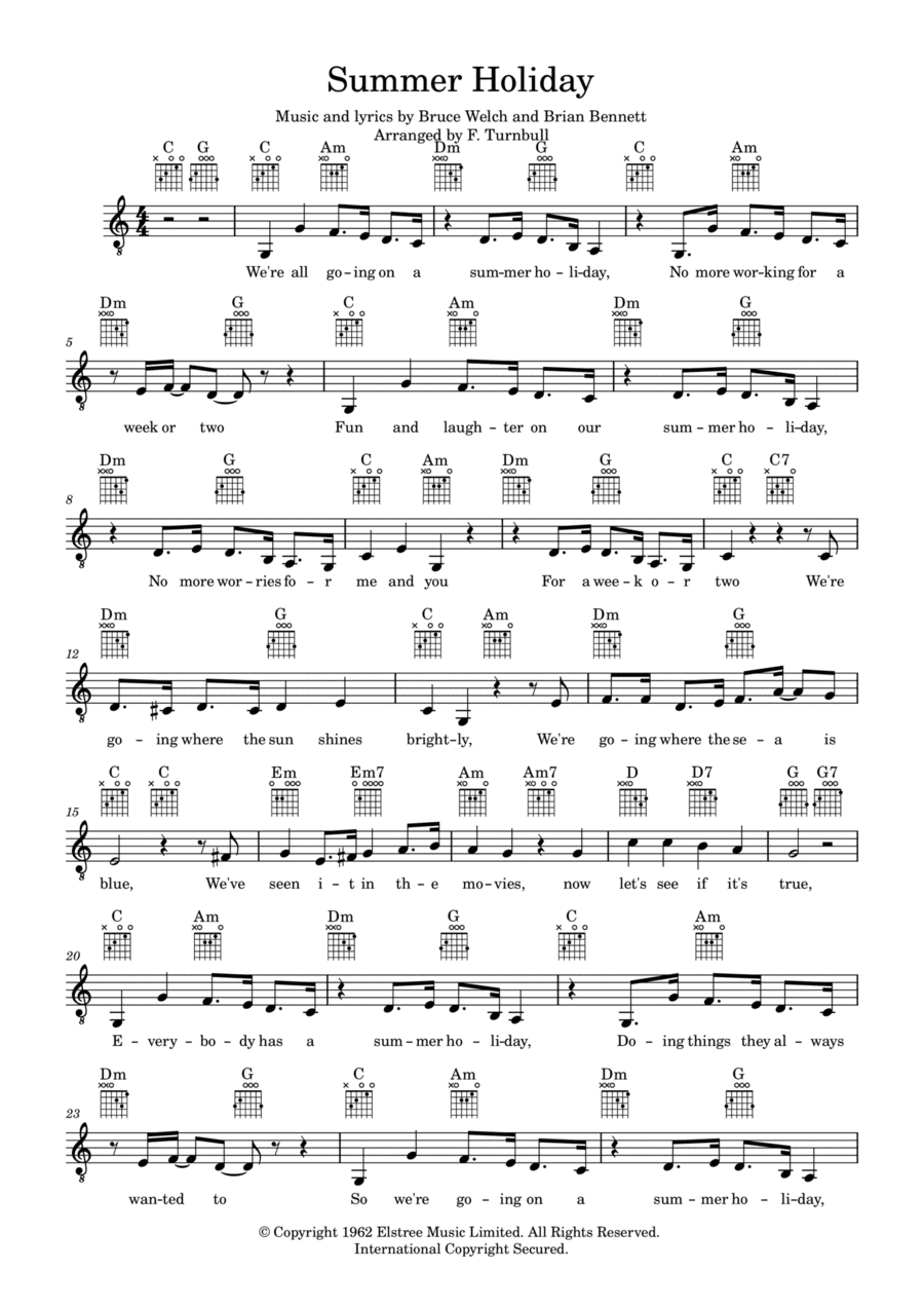 Summer Holiday (arr. F. Turnbull)