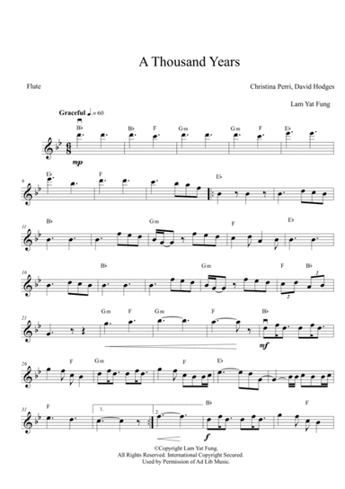 A Thousand Years (arr. Lam Yat Fung)