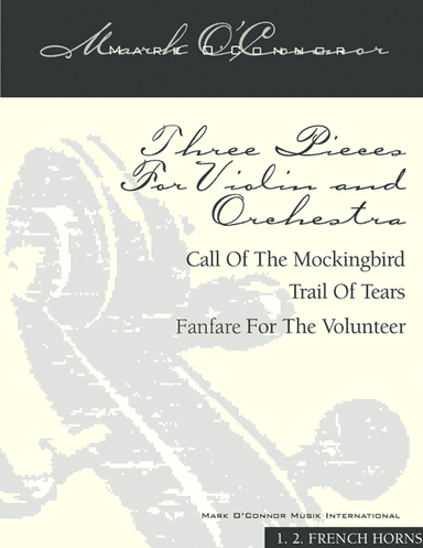 Three Pieces For Violin and Orchestra "Violin Concerto No. 2" (brass parts – violin and symphony o