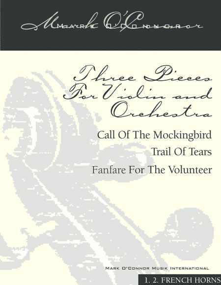 Three Pieces For Violin and Orchestra "Violin Concerto No. 2" (brass parts – violin and symphony o