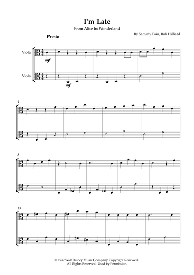 I'm Late (arr. Karen Gueiros)