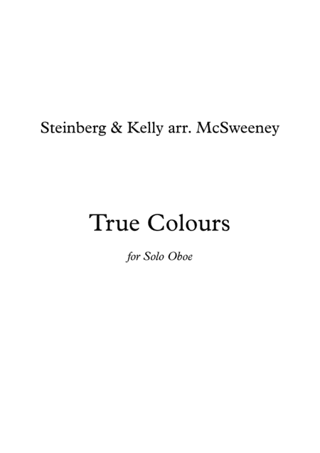 True Colors (arr. Stuart McSweeney)