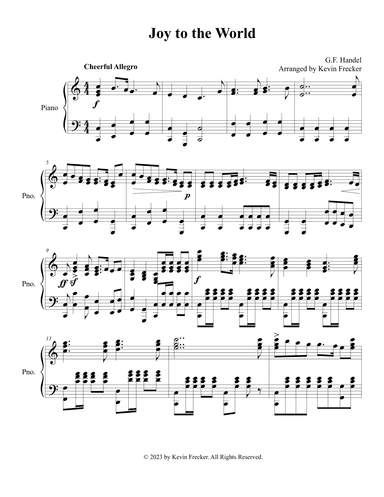 Joy to the World (arr. Kevin Frecker)