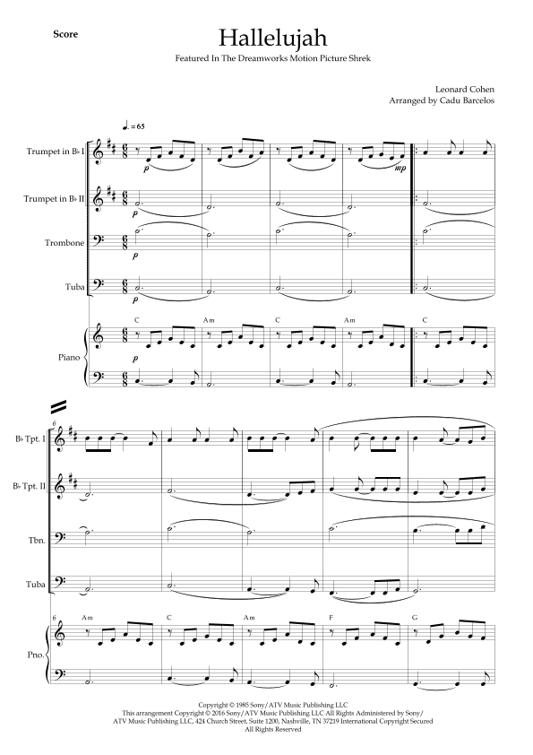 Hallelujah (arr. Cadu Barcelos)