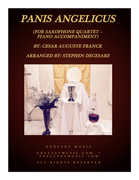 Panis Angelicus (for Saxophone Quartet - Piano Accompaniment) (arr. Stephen DeCesare)