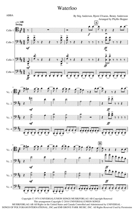 Waterloo (arr. Phyllis Hopper)