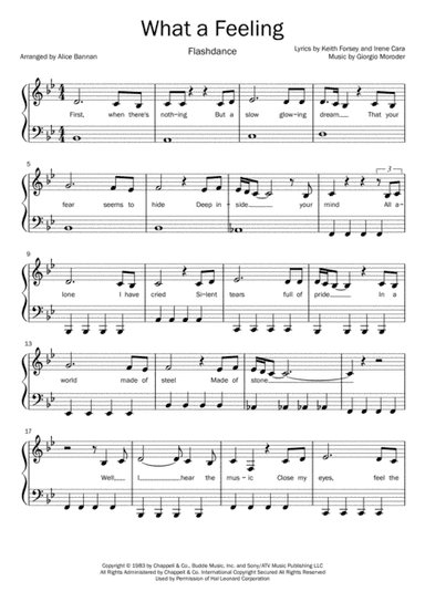Flashdance...What A Feeling (arr. Alice Bannan)