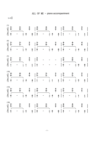 All Of Me (arr. John Legend)