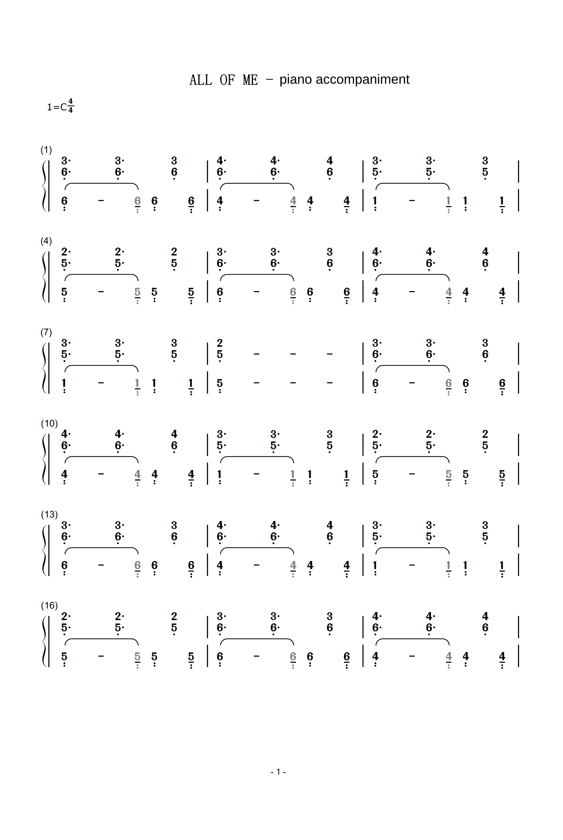 All Of Me (arr. John Legend)