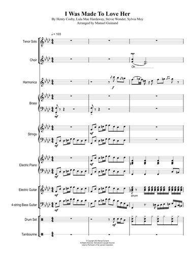 I Was Made To Love Her (arr. Manuel Guinand)