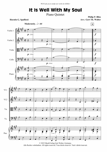 It Is Well With My Soul (arr. Gert Th. Walter)