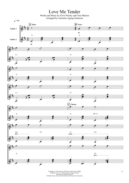 Love Me Tender (arr. Antonius Agung Setiawan)