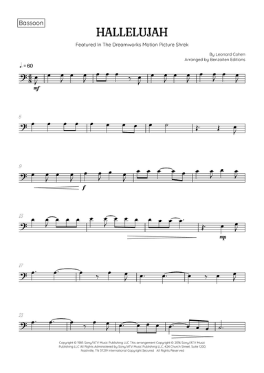 Hallelujah (arr. Benzaiten Editions)