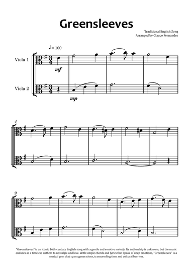 Greensleeves (arr. Glauco Fernandes)