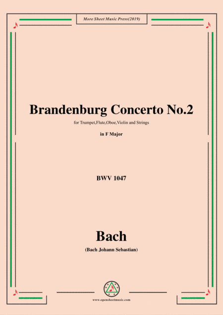 Bach,J.S.-Brandenburg Concerto No.2 in F Major,BWV 1047 (arr. MSM)