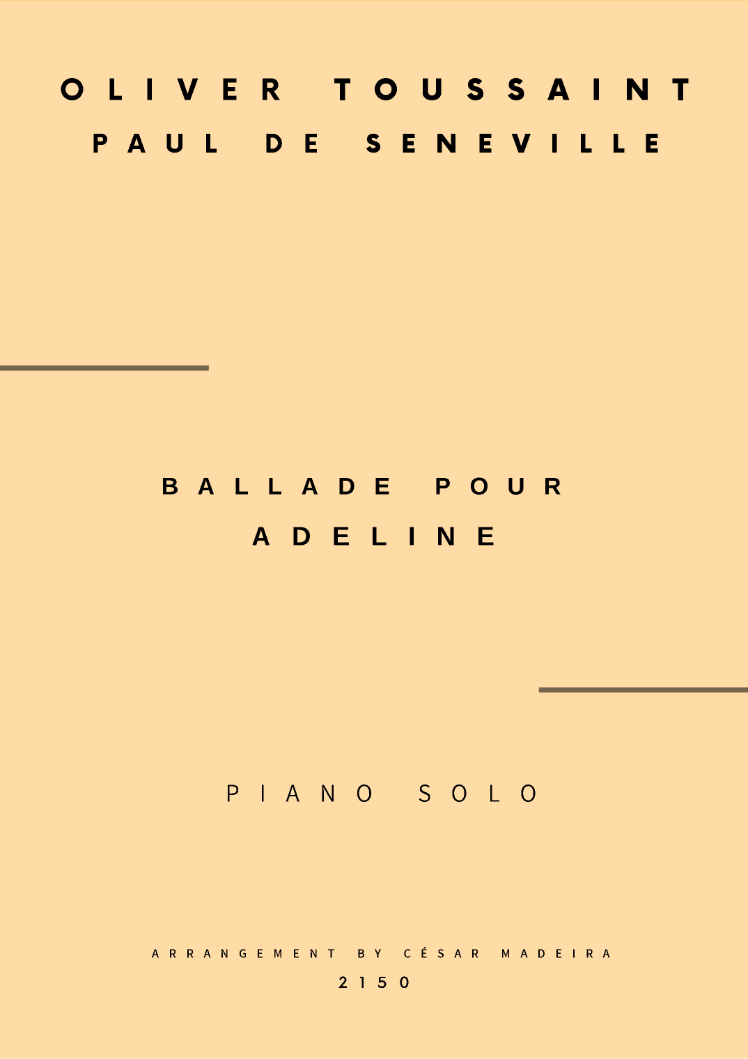 Ballade Pour Adeline (arr. César Madeira)