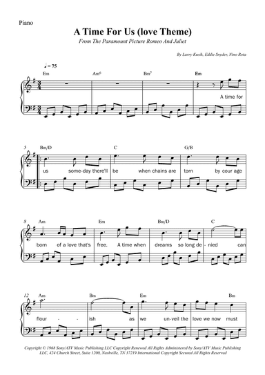 A Time For Us (love Theme) (arr. Wesley S. SIlva)