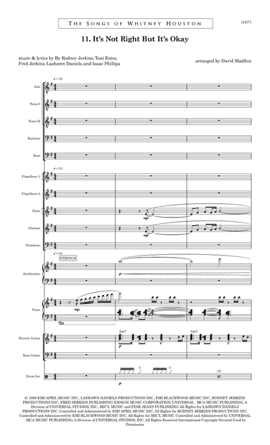 It's Not Right But It's Okay (arr. David Maddux)