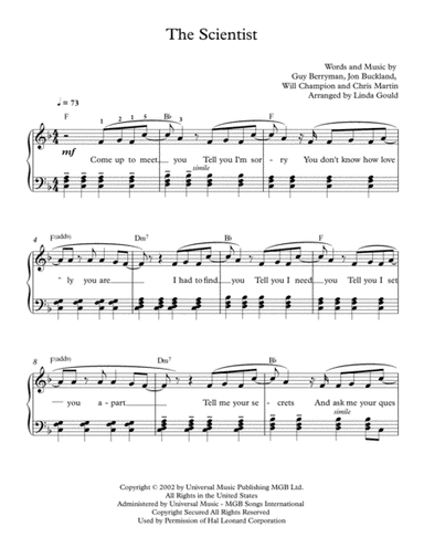 The Scientist (arr. Linda Gould)