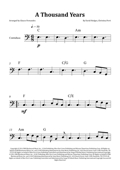 A Thousand Years (arr. Glauco Fernandes)