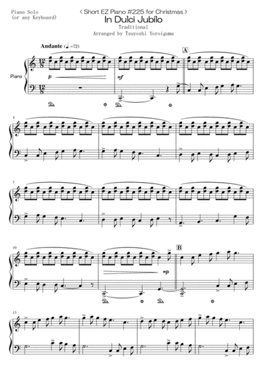 In Dulci Jubilo (arr. Tsuyoshi Yoroiguma)