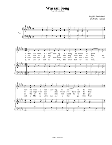 Wassail Song (arr. Curtis Hanson)
