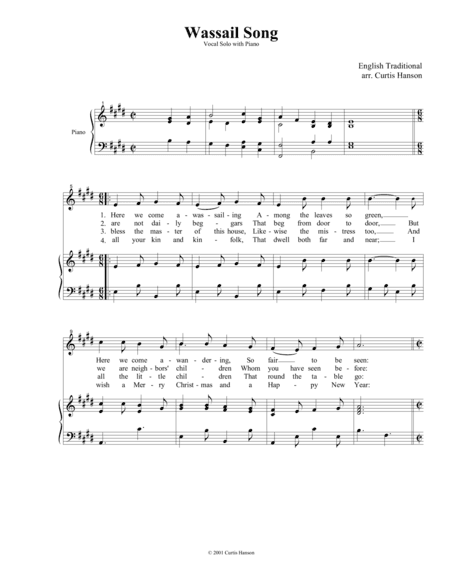 Wassail Song (arr. Curtis Hanson)