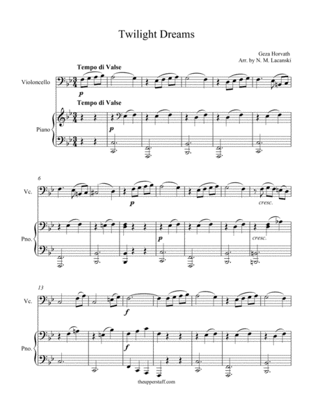 Twilight Dreams (arr. Nick Lacanski)