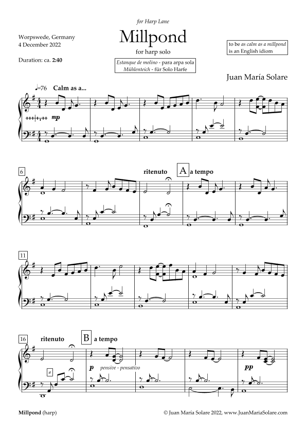Millpond [harp solo]