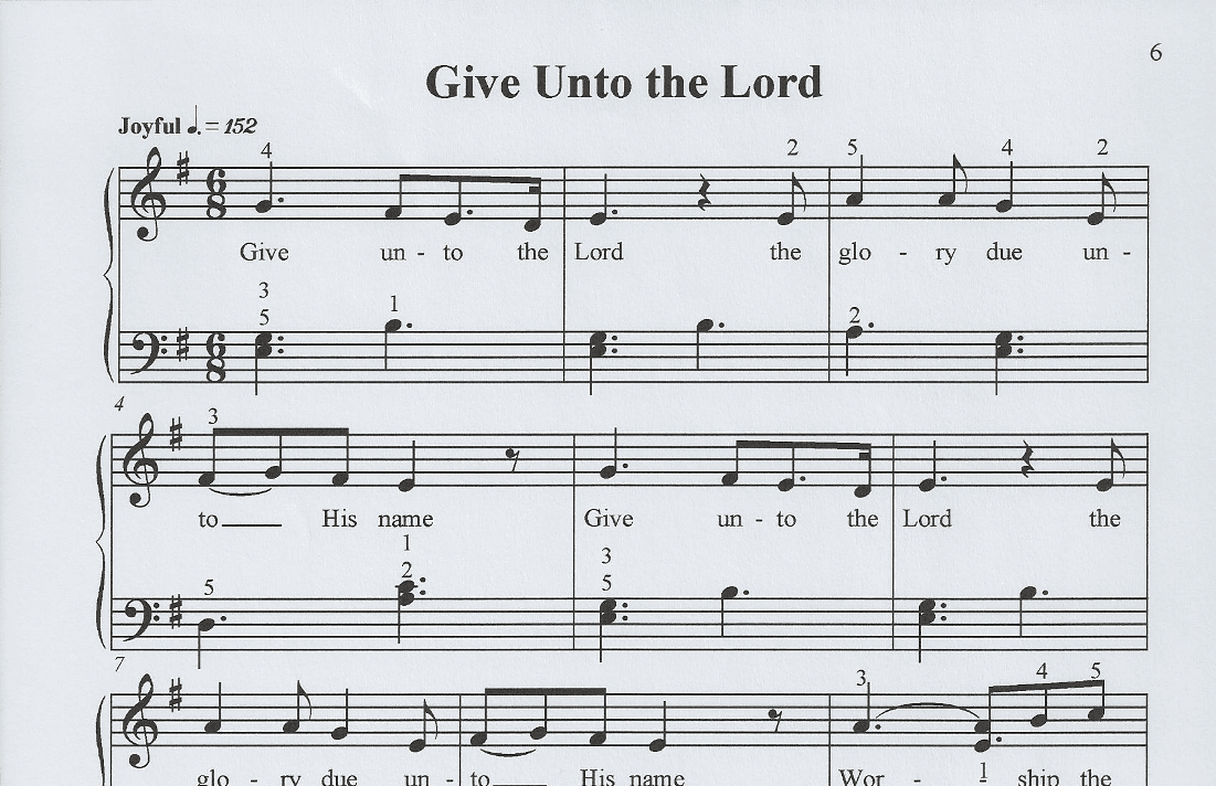 Give Unto The Lord