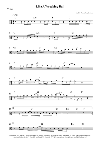 Like A Wrecking Ball (arr. Wesley S. SIlva)