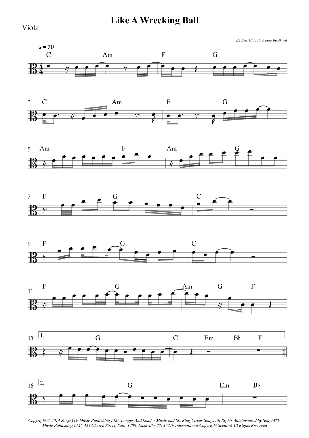 Like A Wrecking Ball (arr. Wesley S. SIlva)