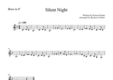 Silent Night (arr. Zachary Corbett)
