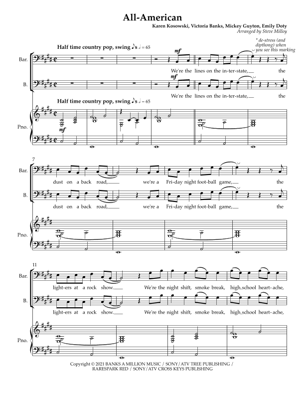 All American (arr. Steve Milloy)