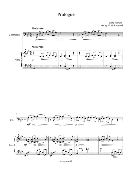 Prologue (arr. Nick Lacanski)