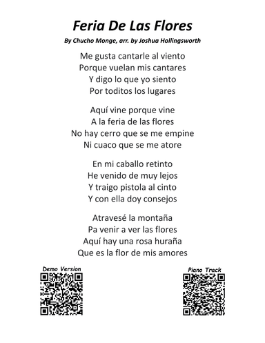 La Feria De Las Flores (arr. Joshua Hollingsworth)