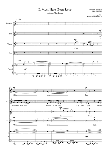 It Must Have Been Love (arr. Nicki Wakefield)