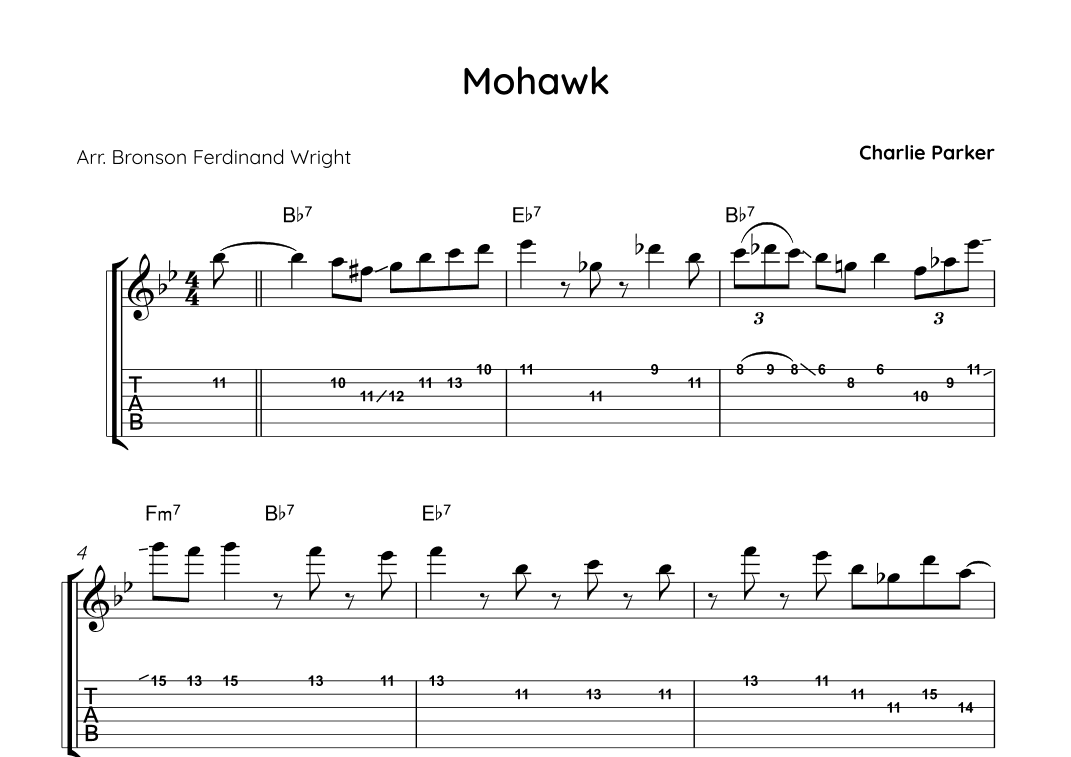 Mohawk (arr. Bronson Ferdinand Wright)