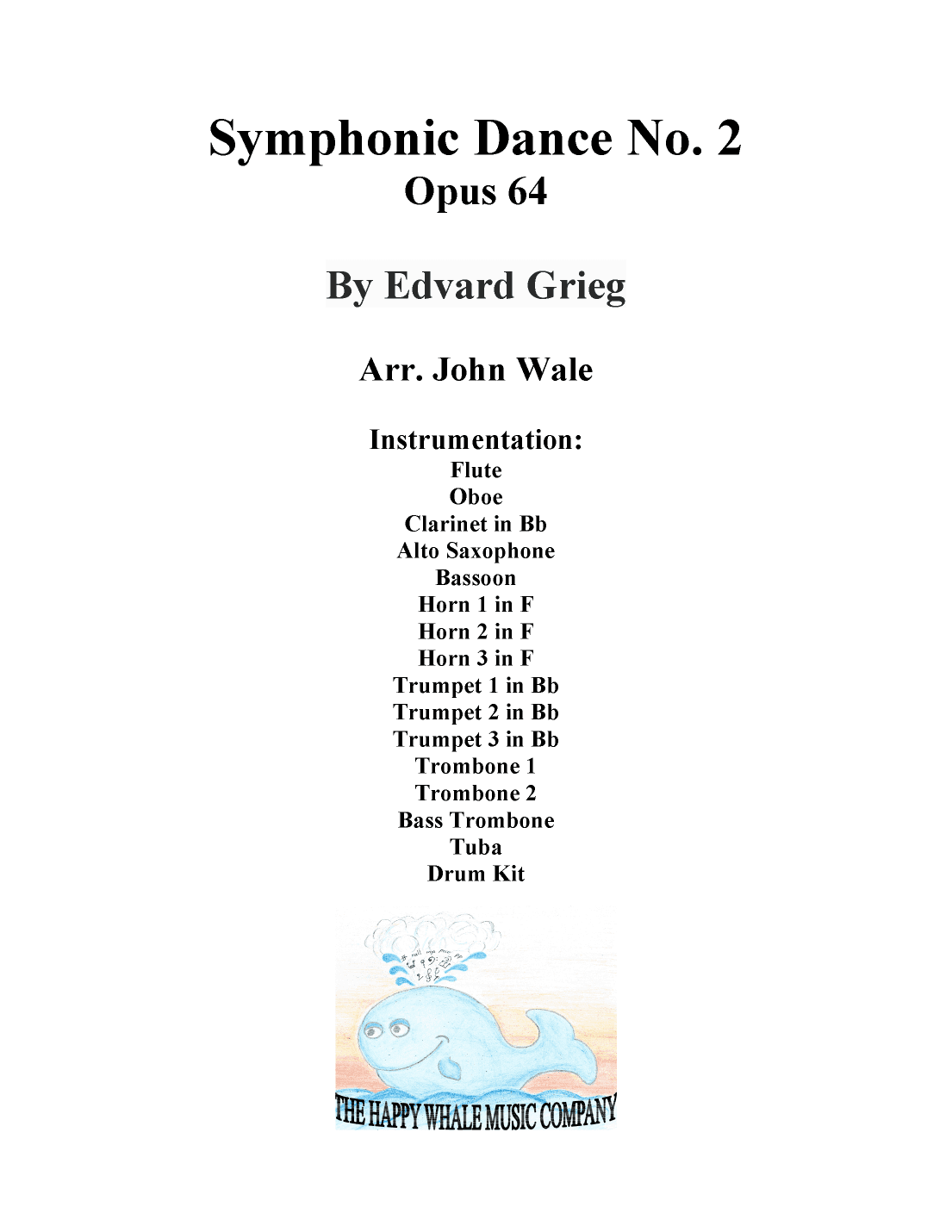 Symphonic Dance No. 2, Opus 64 (arr. John Wale)
