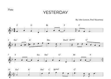 Yesterday (arr. Alex Nunes Rodrigues)