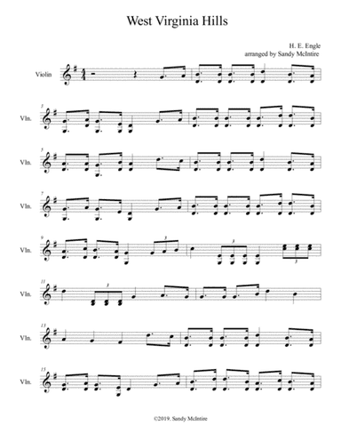 West Virginia Hills (arr. Sandy McIntire)