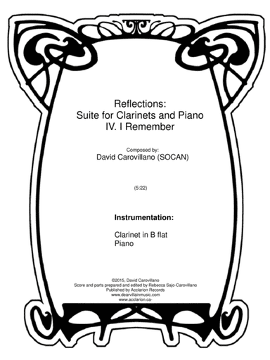 Reflections Suite IV. I Remember
