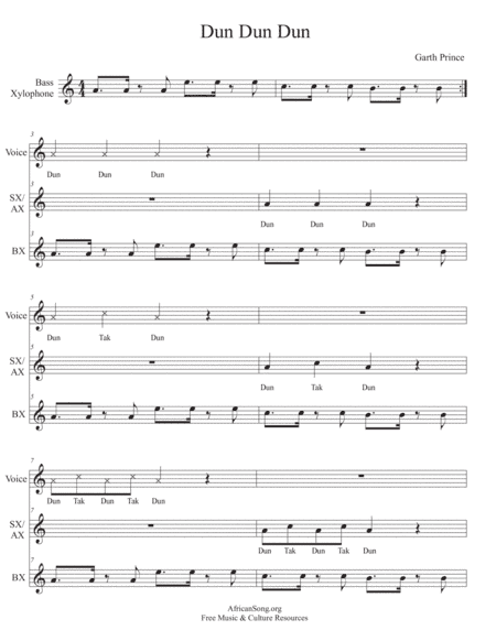 Dun Dun Dun - Elementary Classroom Drumming Exercise