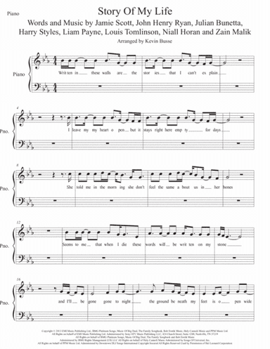 Story Of My Life (arr. Kevin Busse)