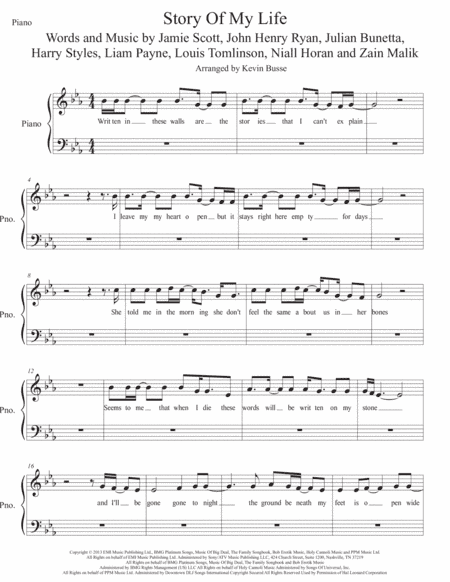Story Of My Life (arr. Kevin Busse)