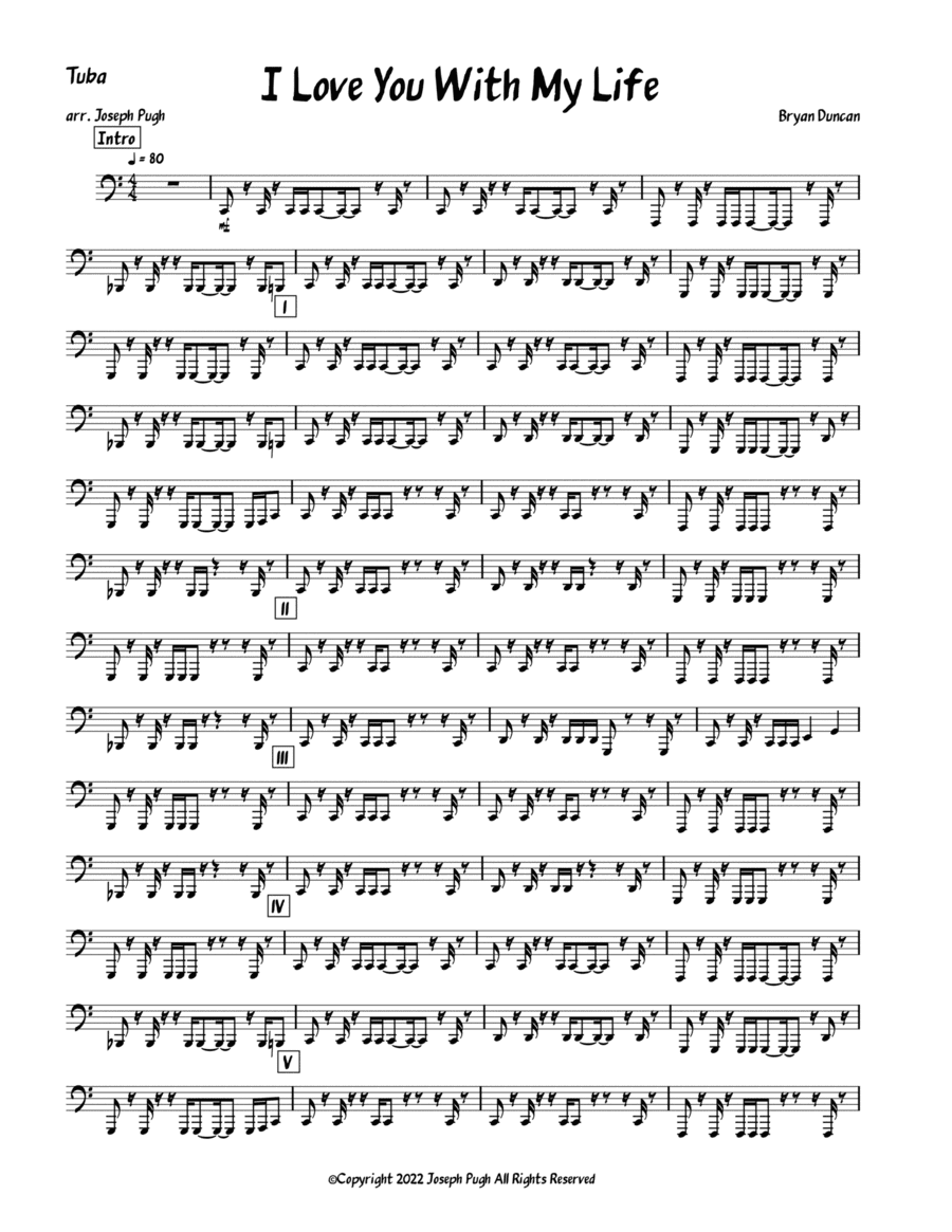 I Love You With My Life (arr. Joseph Pugh)