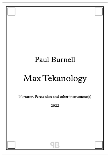 Max Tekanology - Score and Parts