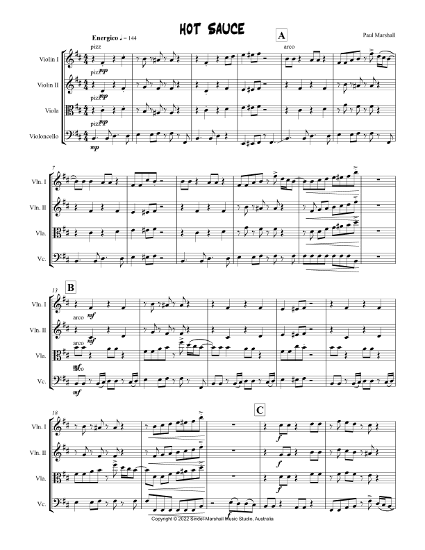 Hot Sauce for String Quartet