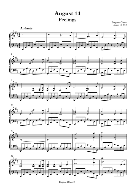 August 14 (Feelings)