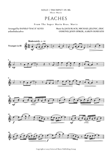 Peaches (arr. Danilo "Daca" Alves)